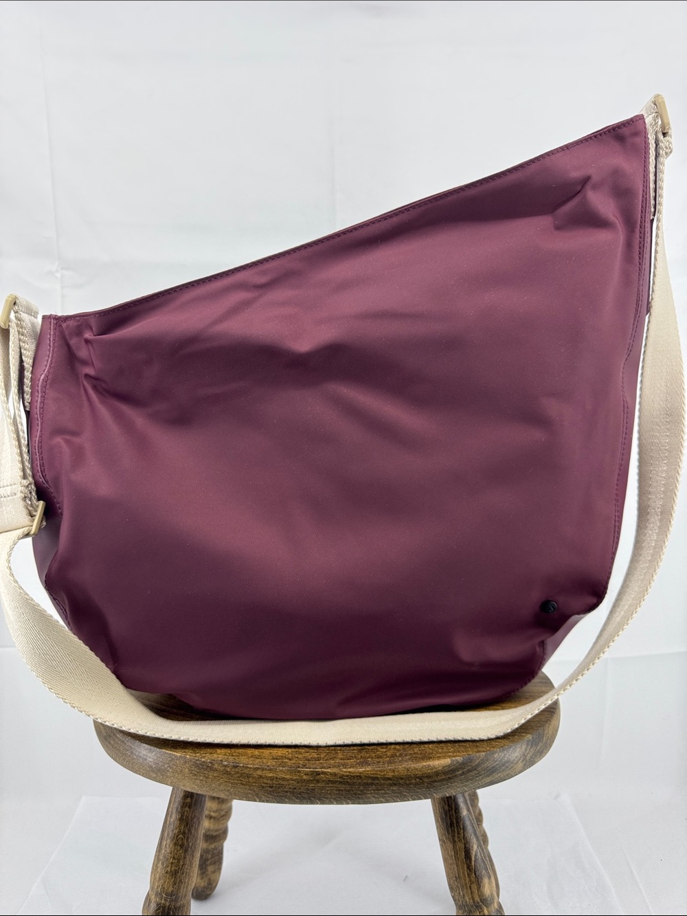 State Bags Luna Large Crossbody Bag Purse in Limited Edition Burgundy, Recycled